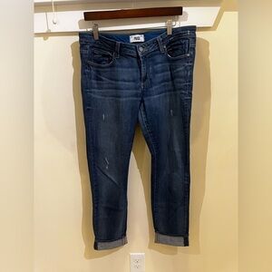 PAIGE Women's Blue cropped Jeans